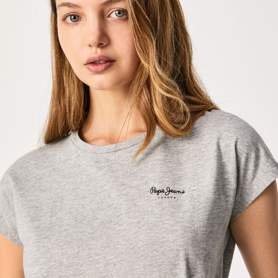 Pepe Jeans Γυναικεία κοντομάνικη μπλούζα Bloom Basic T-Shirt With Logo